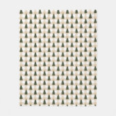 Cozy Kerstpattern Fleece Deken (Voorkant)