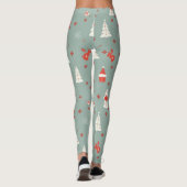 Cozy Kerstpattern Leggings (Achterkant)