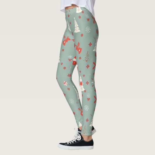 Cozy Kerstpattern Leggings (Links)