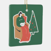 Cozy kerstversiering keramisch ornament (Rechts)