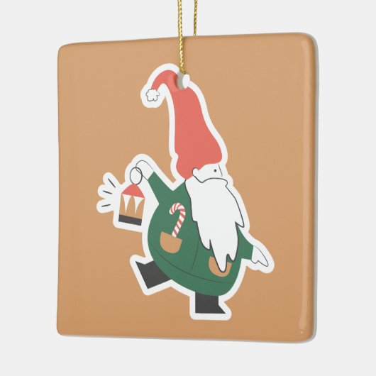 Cozy kerstversiering keramisch ornament (Links)