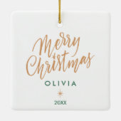 Cozy kerstversiering keramisch ornament (Achterkant)