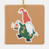 Cozy kerstversiering keramisch ornament (Voorkant)