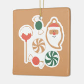 Cozy kerstversiering keramisch ornament (Links)