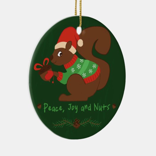 Cozy kerstvirel keramisch ornament (Rechts)