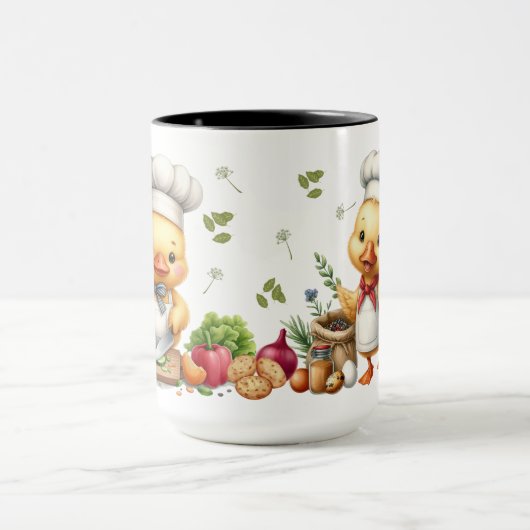 Cozy Kitchen Ducks Cute Cooking Design Mok (Midden)