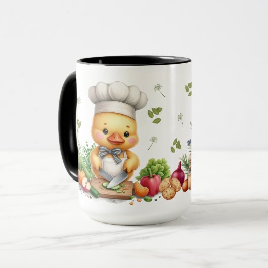 Cozy Kitchen Ducks Cute Cooking Design Mok (Voorkant links)