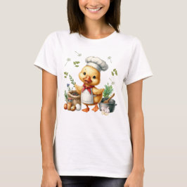 Cozy Kitchen Ducks Cute Cooking Design T-shirt