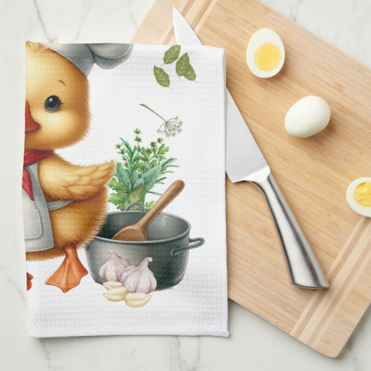 Cozy Kitchen Ducks Cute Cooking Design Theedoek (Quarter Fold)