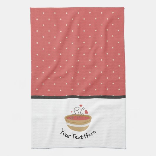 Cozy Kitchen Polka Dot Kitchen Towel Theedoek (Verticaal)