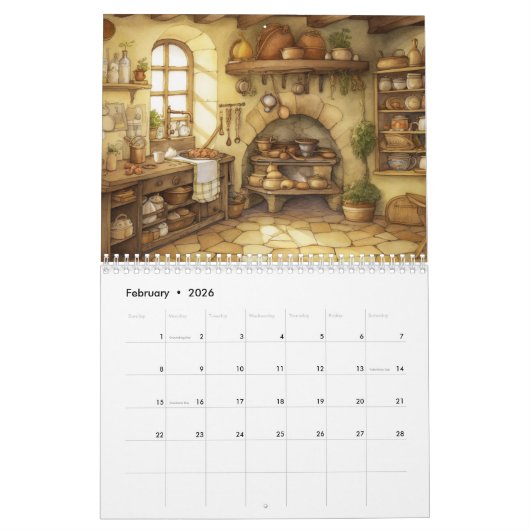 Cozy Kitchens Agenda 2024 Kalender (Feb 2026)