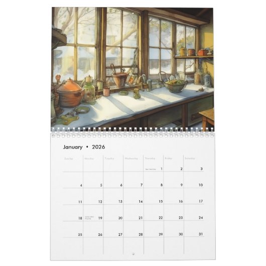 Cozy Kitchens Agenda 2024 Kalender (Jan 2026)