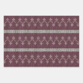 Cozy Knit Pattern Wrapping Paper Set (Voorkant 3)