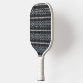Cozy Knitted Pattern Black and Gray  Pickleball Paddle (Links)