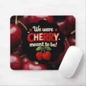 Cozy knitted-style typography and adorable cherry  muismat (Met muis)