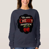 Cozy knitted-style typography and adorable cherry trui (Voorkant)