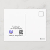 Cozy Knitting Woman op Daffodils Mok DIY Briefkaar Briefkaart (Achterkant)