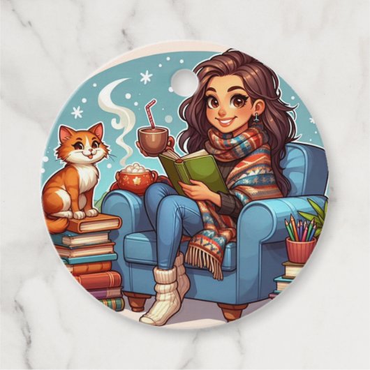 Cozy Leading Time Bedankjes Labels (Voorkant)