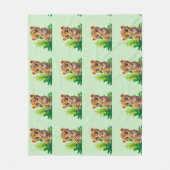 Cozy Leopard Fleece Blanket Deken (Voorkant)