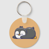 Cozy Little Penguin Nap Sleutelhanger (Voorkant)