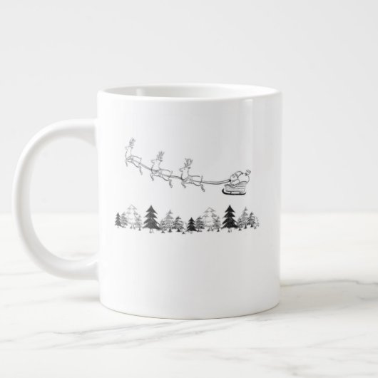 Cozy Lodge Christmas Mug – Warm Winter Cocoa Cup Grote Koffiekop (Links)