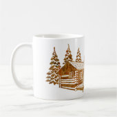 Cozy Log Cabin - Hygge of je eigen tekst Koffiemok (Links)
