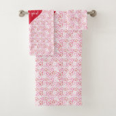 Cozy Love Hearts Valentine Gift Bath Towel Bad Handdoek (Insitu)