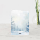 Cozy & Magische Winter Wonderland Cadeaubon Kaart (Achterkant)