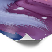 Cozy Maltese by Snowy Window Christmas Dog Art Perfect Poster (Hoek)