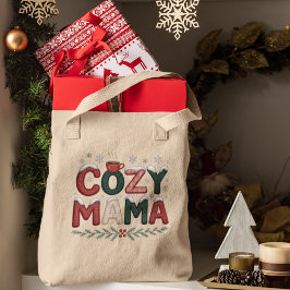 Cozy Mama Christmas Tote Bag