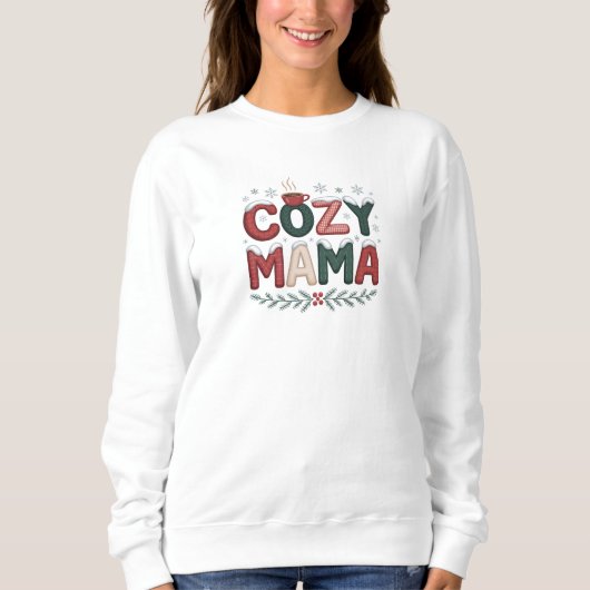 Cozy Mama Christmas Trui (Voorkant)