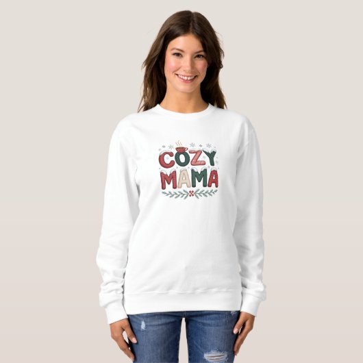 Cozy Mama Christmas Trui (Voorkant volledig)