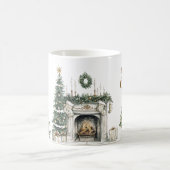 Cozy Merry Christmas Paper Plate with Winter Koffiemok (Center)