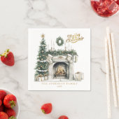Cozy Merry Christmas Winter Napkins Servet (Insitu)