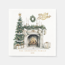 Cozy Merry Christmas Winter Napkins Servet