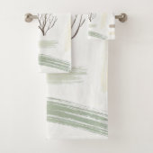 Cozy  Minimal Winter Aesthetic Pattern   Bad Handdoek (Insitu)