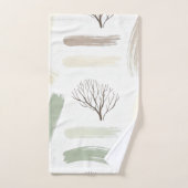 Cozy  Minimal Winter Aesthetic Pattern   Bad Handdoek (Handdoek)