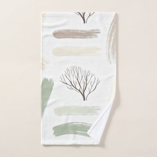 Cozy  Minimal Winter Aesthetic Pattern   Bad Handdoek (Handdoek)