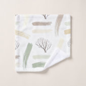 Cozy  Minimal Winter Aesthetic Pattern   Bad Handdoek (Wasdoekje)