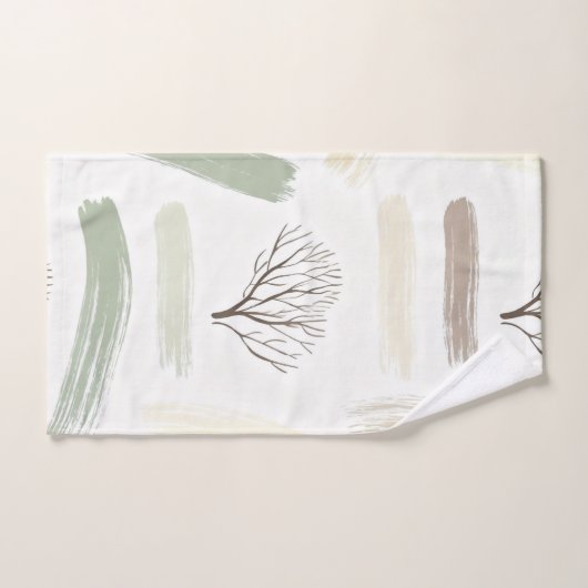 Cozy  Minimal Winter Aesthetic Pattern   Bad Handdoek (Handdoek)