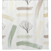 Cozy Minimal Winter Aesthetic Pattern Douchegordijn (Voorkant)