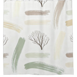 Cozy  Minimal Winter Aesthetic Pattern   Douchegordijn