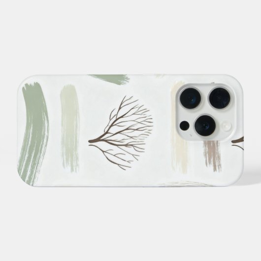 Cozy  Minimal Winter Aesthetic Pattern   iPhone Hoesje (Achterkant horizontaal)