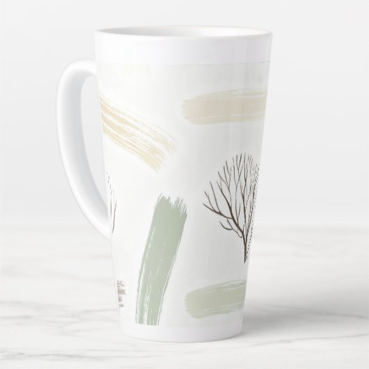 Cozy  Minimal Winter Aesthetic Pattern   Latte Mok (Linkerhoek)