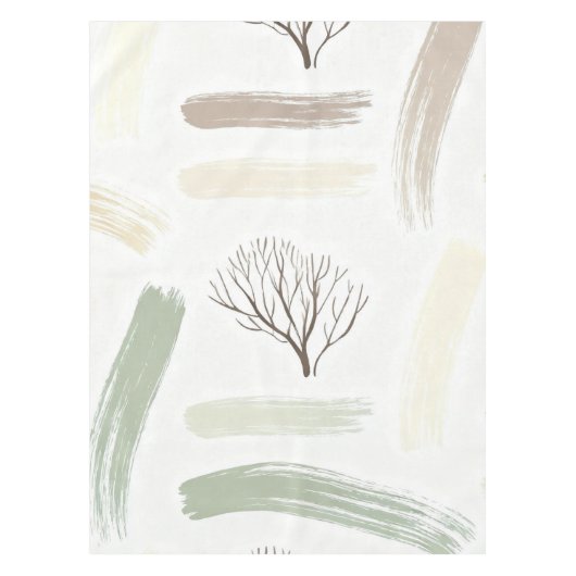 Cozy  Minimal Winter Aesthetic Pattern   Tafelkleed (Voorkant)