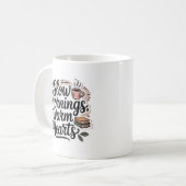 Cozy Minimalist Quote Mug  Koffiemok (Voorkant links)
