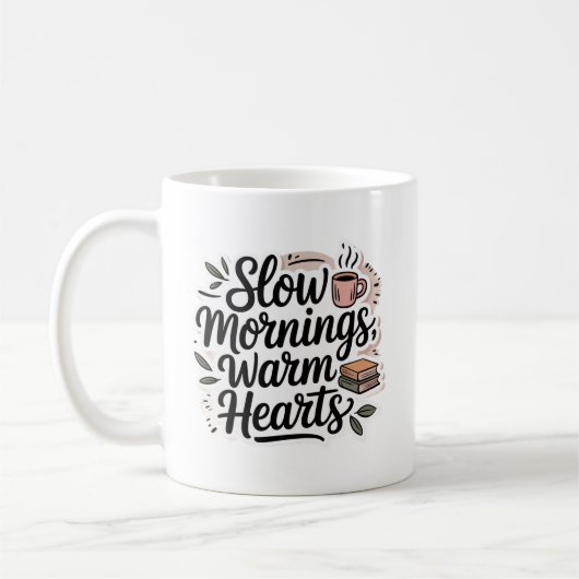 Cozy Minimalist Quote Mug  Koffiemok (Links)