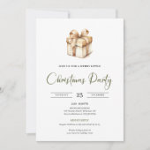 Cozy Minimalist Scandinavian Christmas Invitation Kaart (Voorkant)