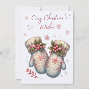 Cozy Mittens Kerst Kaart