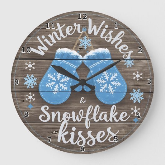 Cozy Mittens Winter Wishes Grote Klok (Voorkant)